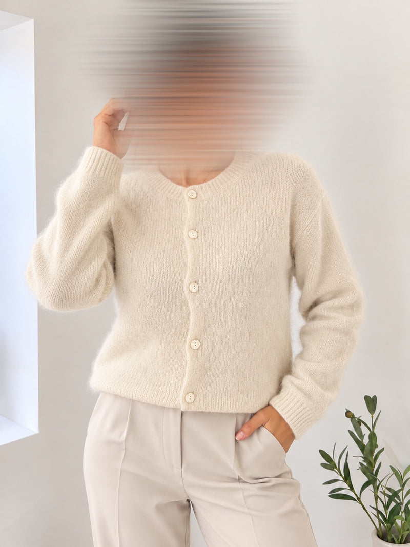 Gilet à boutons beige