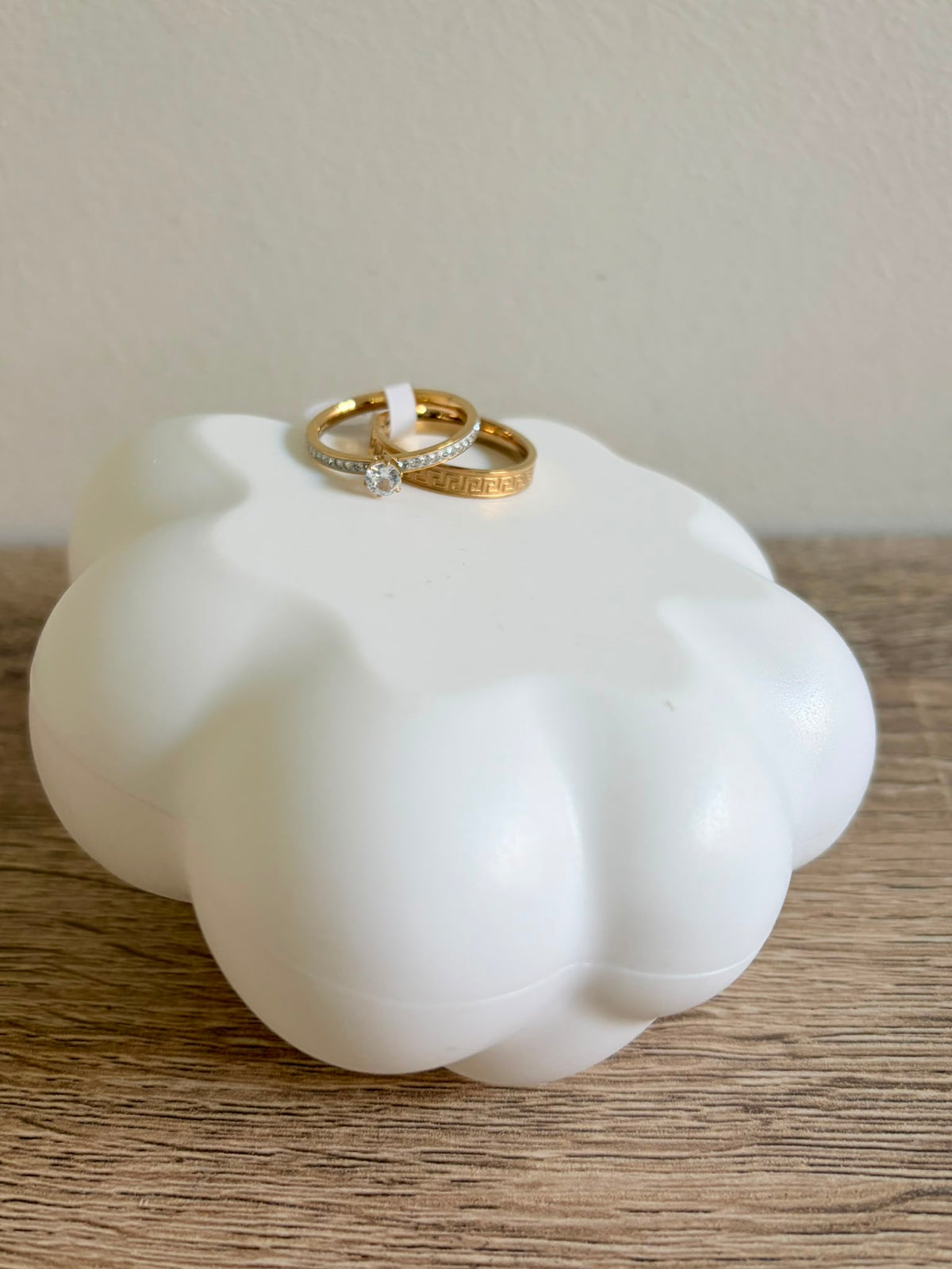 Bague duo — finition dorée