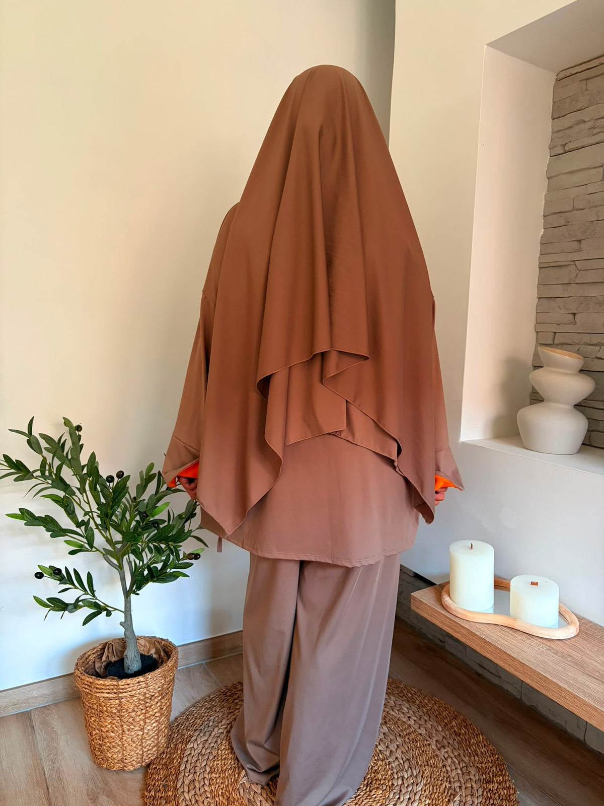 Burkini beige — dos