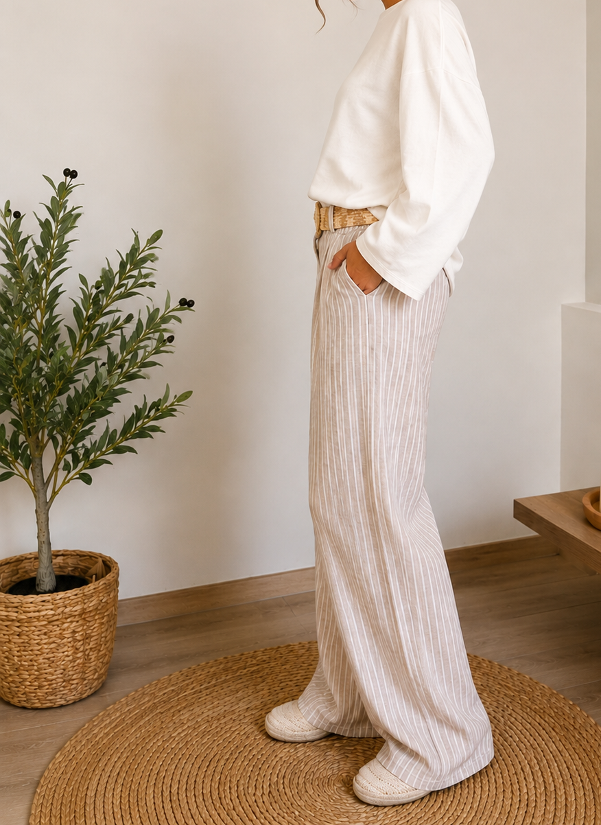 Pantalon rayé