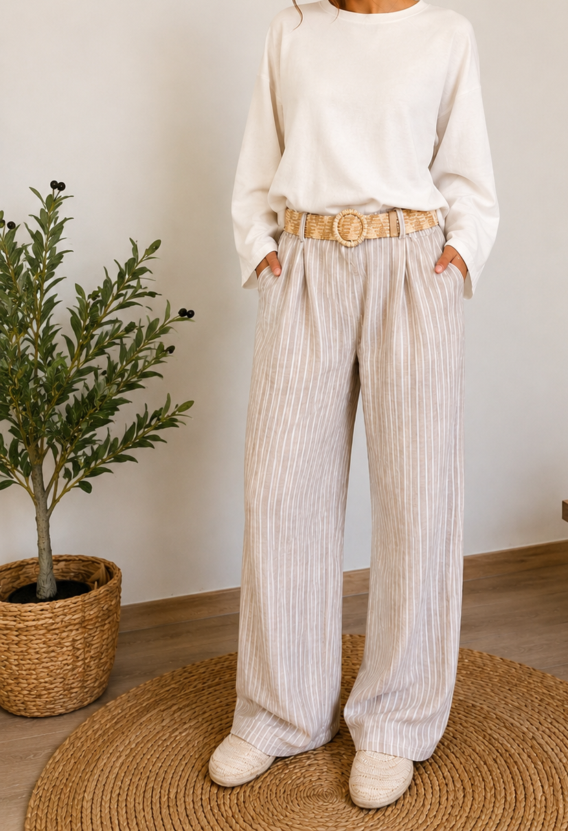 Pantalon rayé