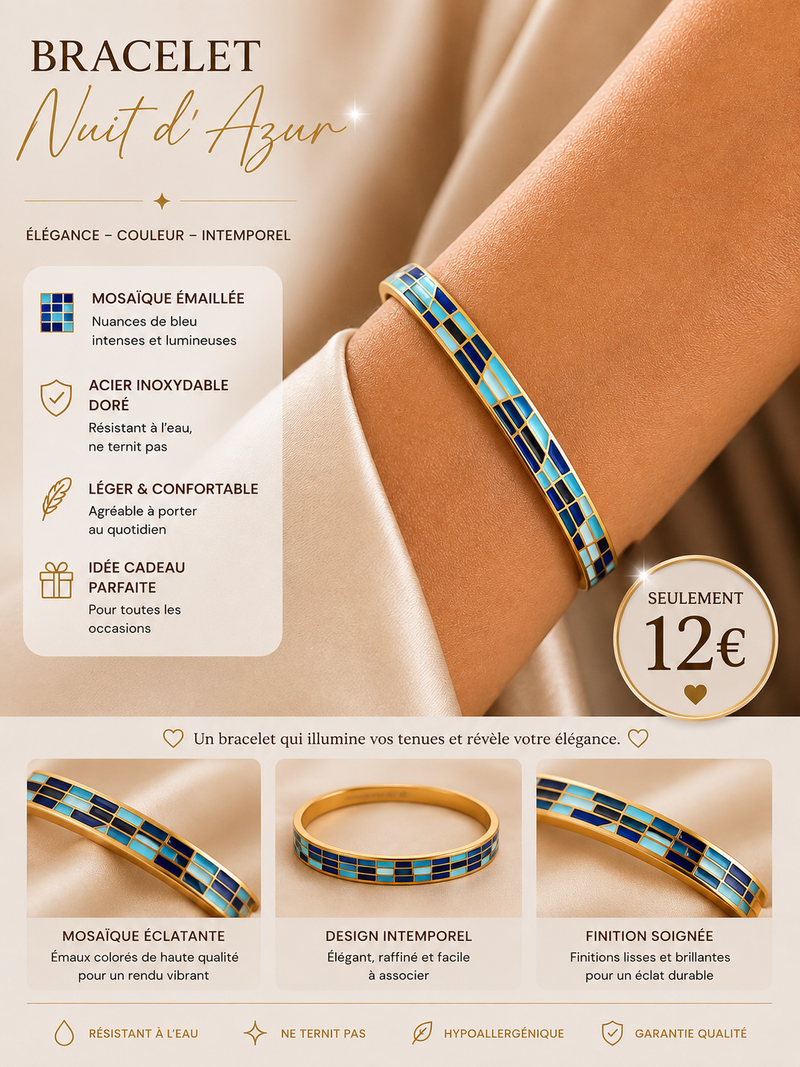 Bracelet nuit d'azur