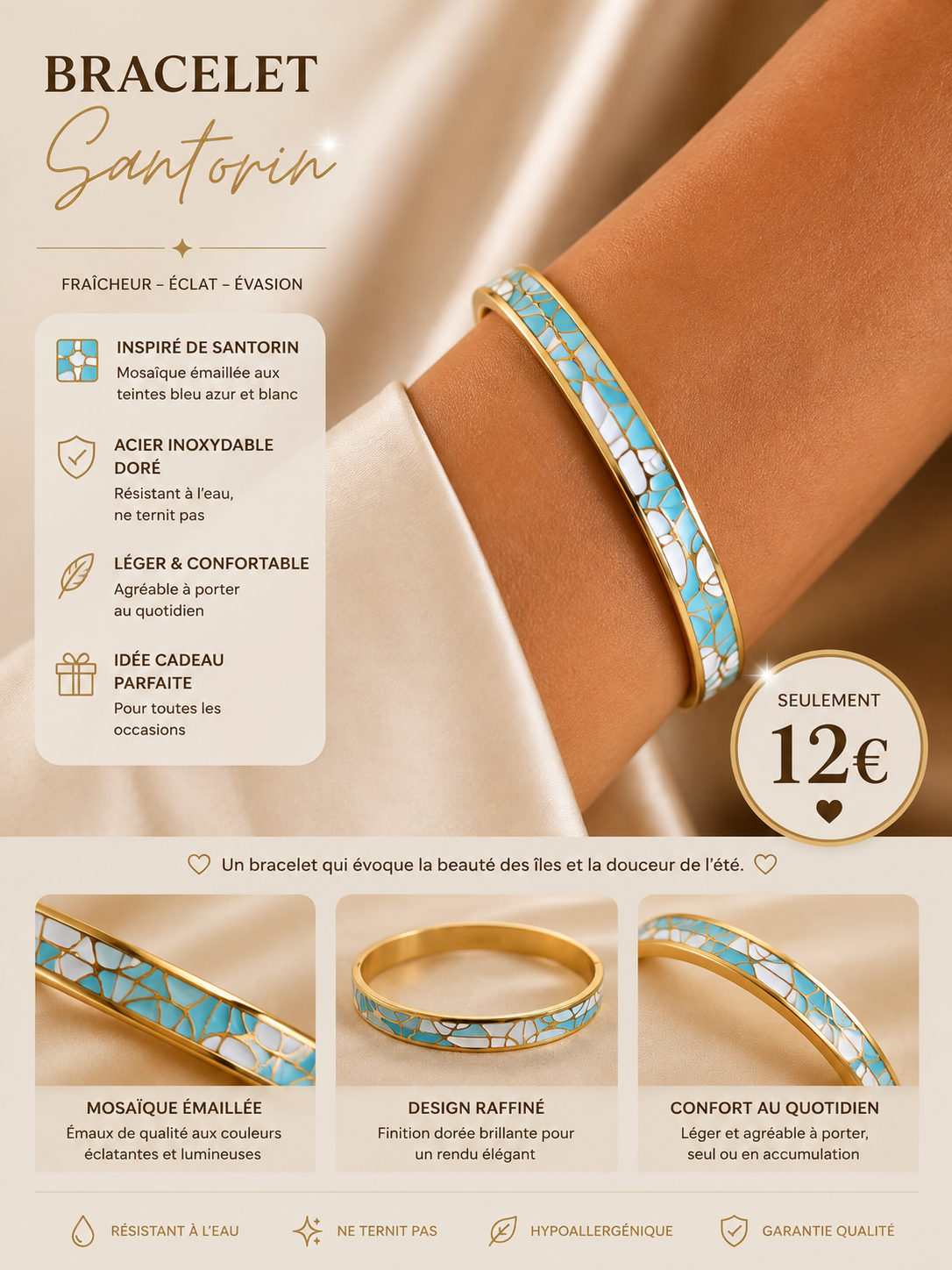 Bracelet Santorin