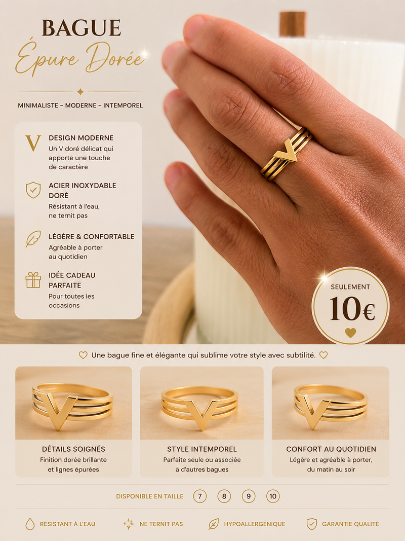 Bague simple — acier inoxydable
