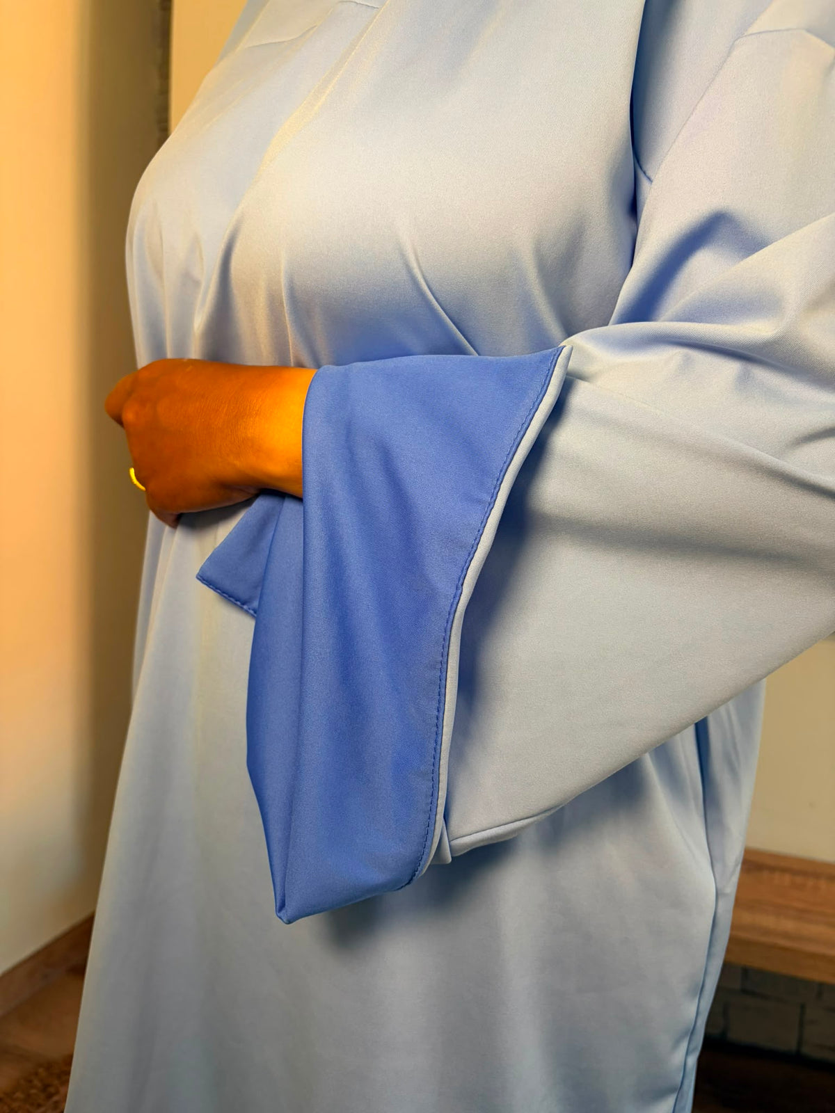Burkini bleu clair — détail